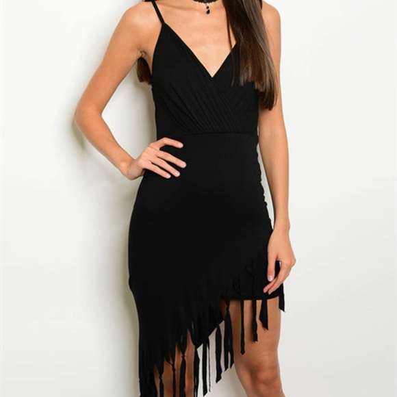 Dresses & Skirts - Fringe Dress -Black dress